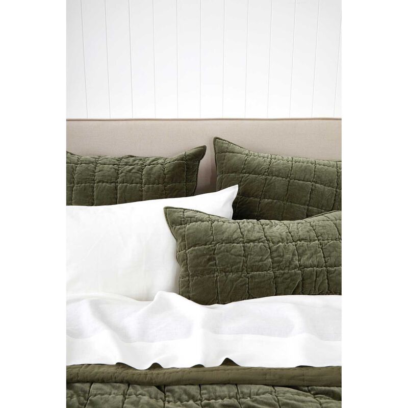 Wallace Cotton Belvedere Velvet European Pillowcase image number 2